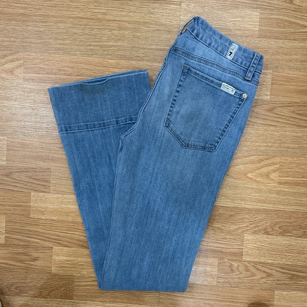 7 For All Mankind Medium Blue Boot Cut Jeans